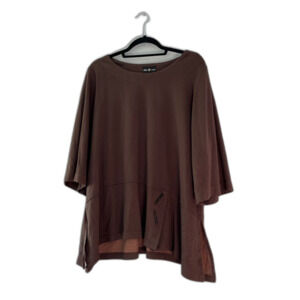 Connie’s Moonlight Brown Knit Tunic Top